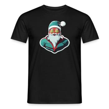 Weihnachtsmann - Männer T-Shirt - Schwarz - Vorne - AI Model Male 178 light (178cm)