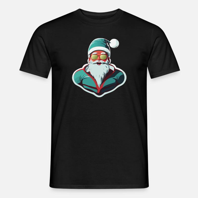 Weihnachtsmann - Männer T-Shirt - Schwarz