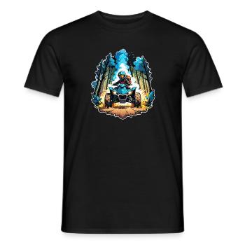 quad et tout terrain - T-shirt homme - noir - Devant - AI Model Male 178 light (178cm)