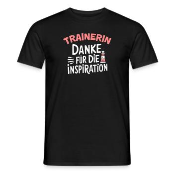 Trainerin Danke Coach Fitness Training Fussball - Männer T-Shirt - Schwarz - Vorne - AI Model Male 178 light (178cm)