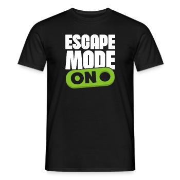 Escape Mode On Escape Game Breakout Challenge - Men's T-Shirt - black - Front - AI Model Male 178 light (178cm)