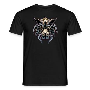 monstre lion - T-shirt homme - noir - Devant - AI Model Male 178 light (178cm)