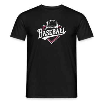 Baseball-Frau Pink Damen Fanartikel Spielzeug - Männer T-Shirt - Schwarz - Vorne - AI Model Male 178 light (178cm)