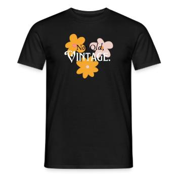 Not Old, Vintage - Männer T-Shirt - Schwarz - Vorne - AI Model Male 178 light (178cm)