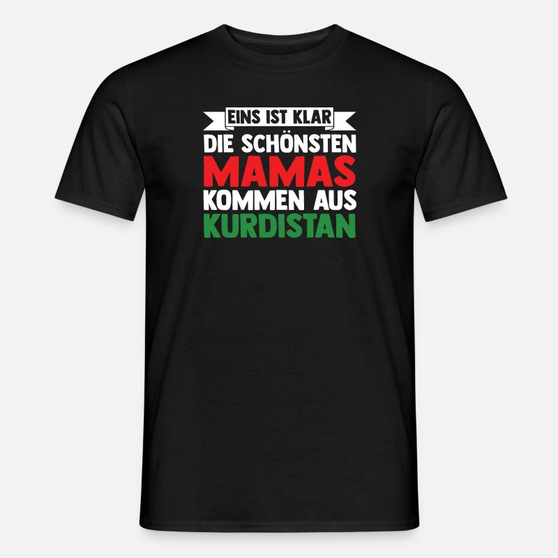 Kurden Mama Mutter Kurdistan - Männer T-Shirt - Schwarz