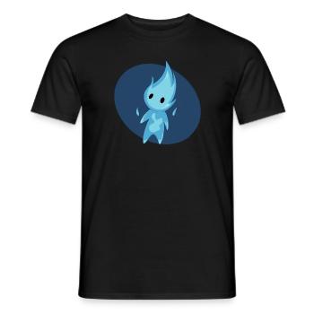 Will O The Wisp cutie - T-shirt homme - noir - Devant - AI Model Male 178 light (178cm)