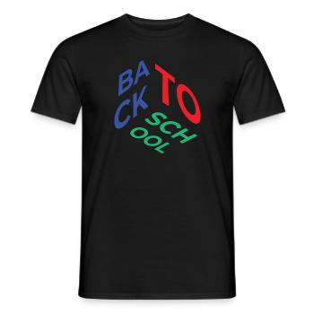 Retour à l’école - T-shirt homme - noir - Devant - AI Model Male 178 light (178cm)