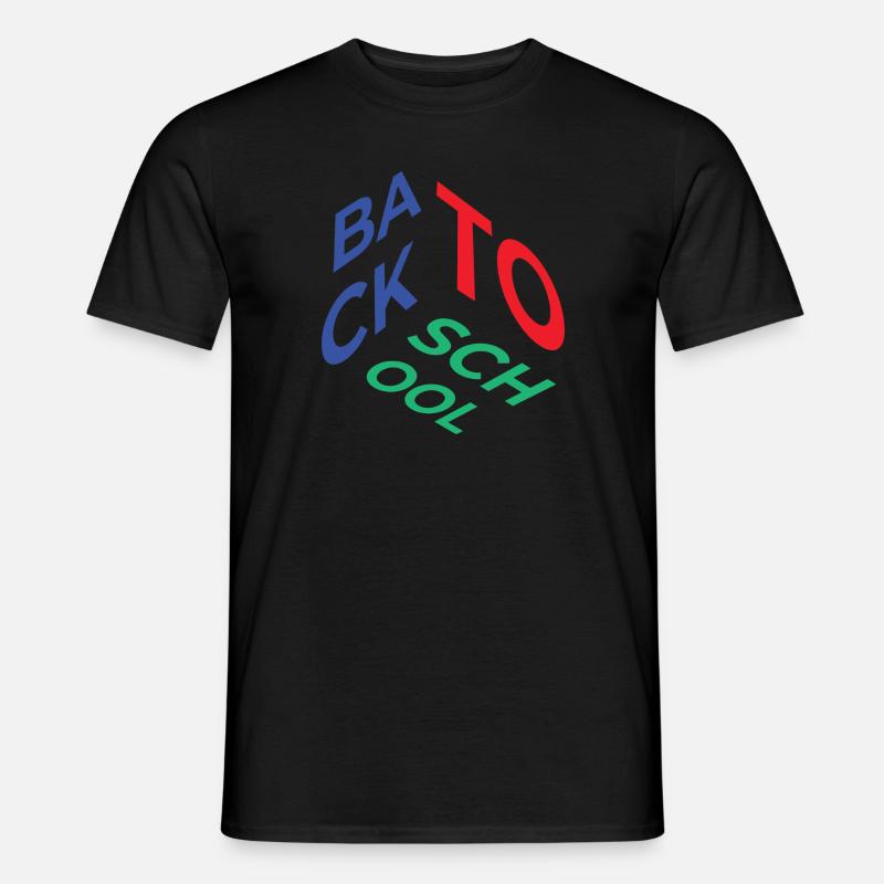 Back to School - Männer T-Shirt - Schwarz