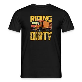 Trash Recycling Garbage Truck Driver - Funny - Männer T-Shirt - Schwarz - Vorne - AI Model Male 178 light (178cm)