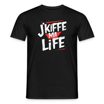 J'kiffe ma life - T-shirt homme - noir - Devant - AI Model Male 178 light (178cm)