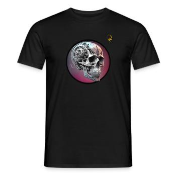SCHÄDEL - Männer T-Shirt - Schwarz - Vorne - AI Model Male 178 light (178cm)