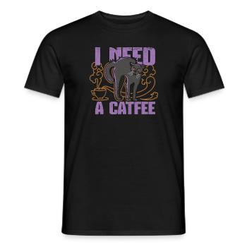Par Catfee - T-shirt homme - noir - Devant - AI Model Male 178 light (178cm)