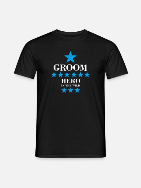 Junggesellenabschied Bräutigam Groom Hochzeit - Männer T-Shirt - Schwarz