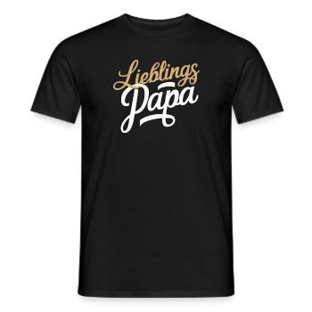 Lieblingspapa Vatertag Geburtstag Bester Papa - Männer T-Shirt - Schwarz - Vorne - AI Model Male 178 light (178cm)
