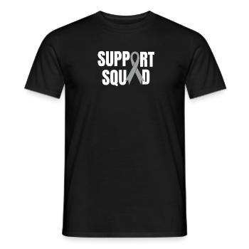 Brain Cancer Support Squad Familie Bewusstsein Band - Männer T-Shirt - Schwarz - Vorne - AI Model Male 178 light (178cm)