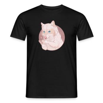 Raton Laveur - Brillant ! - T-shirt homme - noir - Devant - AI Model Male 178 light (178cm)