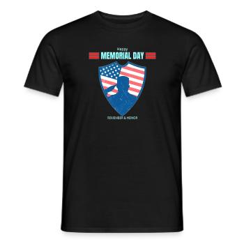 Juneteenth National Independence Day - Men's T-Shirt - black - Front - AI Model Male 178 light (178cm)