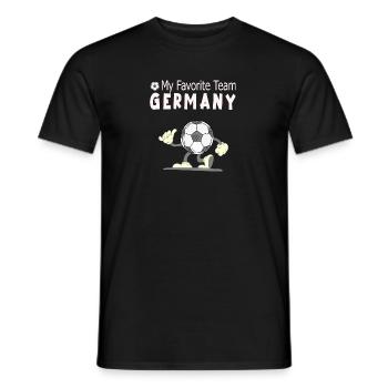 Team Germany Soccer Fußball Fussball - Männer T-Shirt - Schwarz - Vorne - AI Model Male 178 light (178cm)