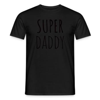 Cadeau super papa - T-shirt homme - noir - Devant - AI Model Male 178 light (178cm)