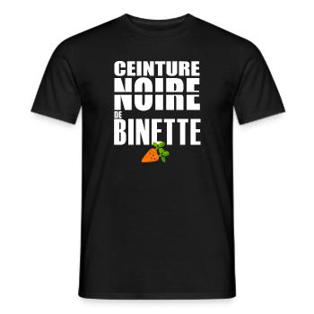 Jardin ceinture noire binette humour jardinier - T-shirt homme - noir - Devant - AI Model Male 178 light (178cm)