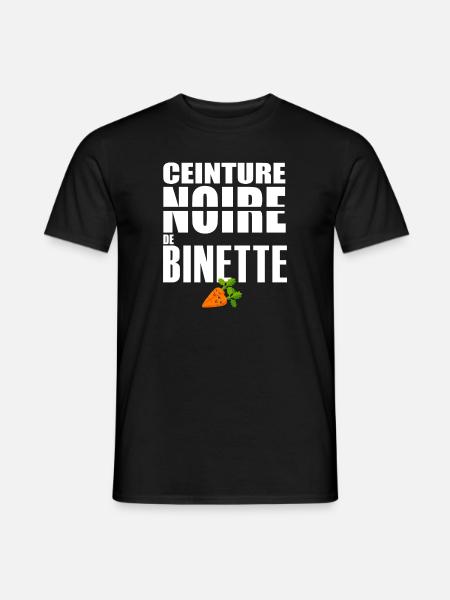 Jardin ceinture noire binette humour jardinier - T-shirt homme - noir