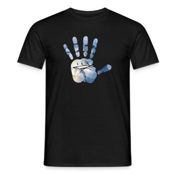 Mains-en-ciel - T-shirt homme - noir - Devant - AI Model Male 178 light (178cm)