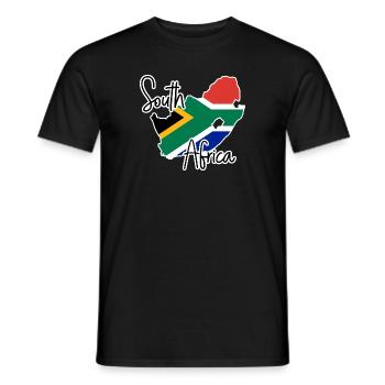 Afrique du Sud - T-shirt homme - noir - Devant - AI Model Male 178 light (178cm)