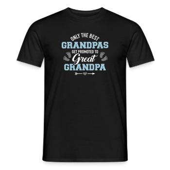 Arrière-grand-père - T-shirt homme - noir - Devant - AI Model Male 178 light (178cm)