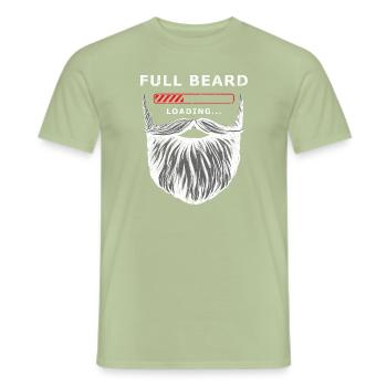 Full beard loading - Men's T-Shirt - sage - Front - AI Model Male 178 light (178cm)