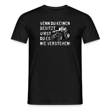 Trecker, Traktor, Landwirtschaft, Agrar, Bauer - Männer T-Shirt - Schwarz - Vorne - AI Model Male 178 light (178cm)