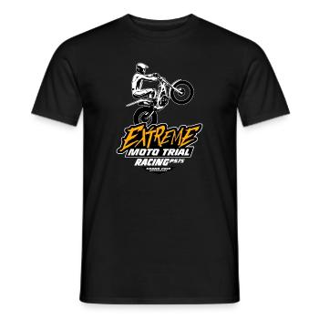 Trial - Trialsport - Moto Trial - Motorcycle Trial - Men's T-Shirt - black - Front - AI Model Male 178 light (178cm)