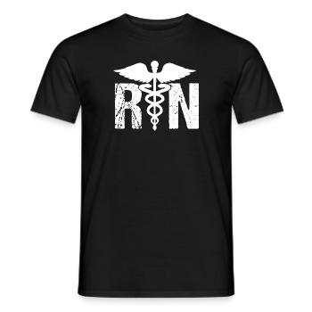 Krankenschwester Krankenpflegerin Vintage Hospital - Männer T-Shirt - Schwarz - Vorne - AI Model Male 178 light (178cm)