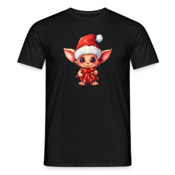 Diablotin mignon - T-shirt homme - noir - Devant - AI Model Male 178 light (178cm)