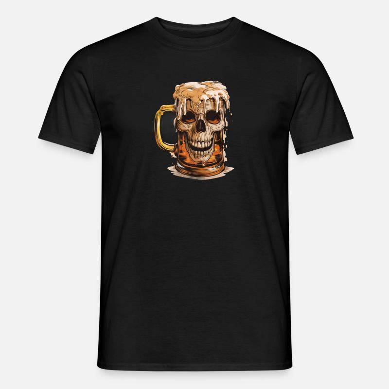Bier Geschenk - Männer T-Shirt - Schwarz