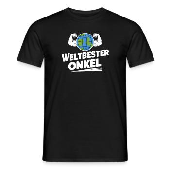 Weltbester Onkel Gym Sport Fitness Liebe - Männer T-Shirt - Schwarz - Vorne - AI Model Male 178 light (178cm)