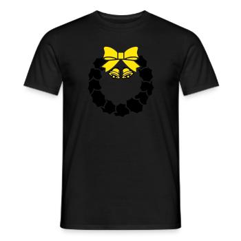kranz glocken 002 - Männer T-Shirt - Schwarz - Vorne - AI Model Male 178 light (178cm)