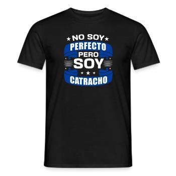 No soy perfecto pero soy catracho Design for a - Männer T-Shirt - Schwarz - Vorne - AI Model Male 178 light (178cm)