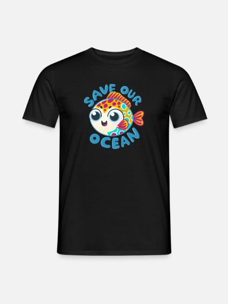 Save our Ocean - Männer T-Shirt - Schwarz