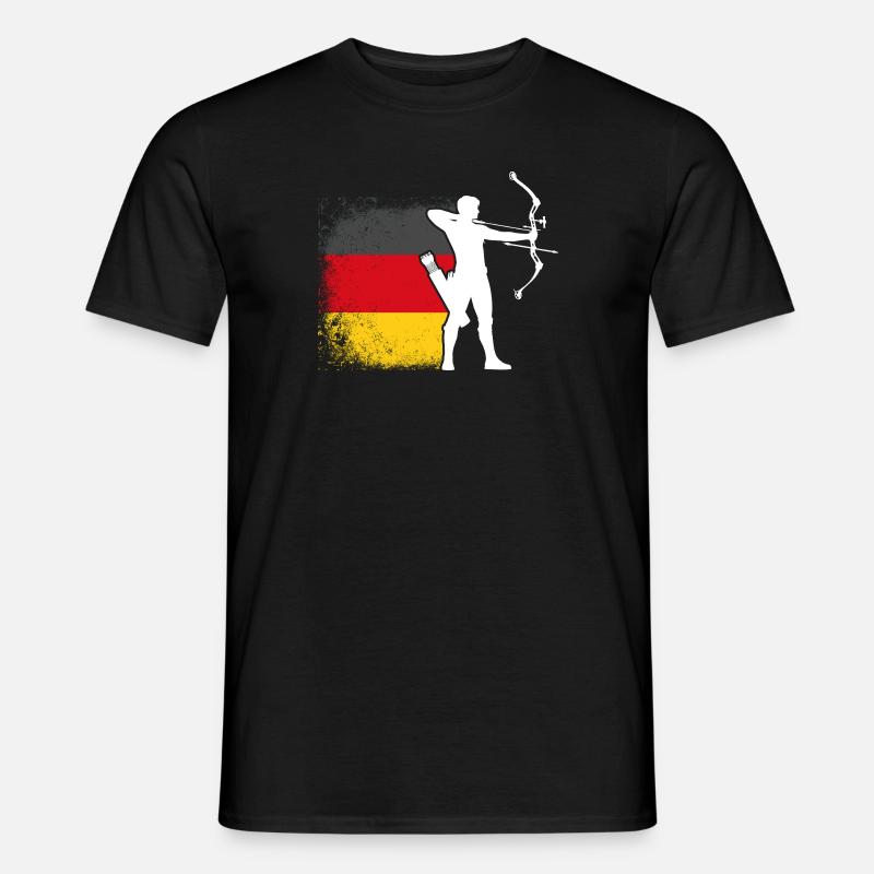 Archer Germany Flag Archery - Men's T-Shirt - black