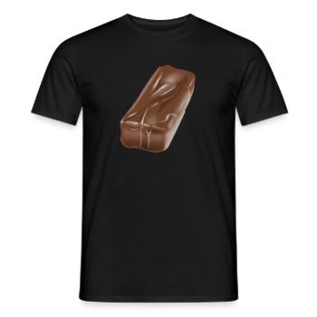 Schokoriegel Schokolade Design - Männer T-Shirt - Schwarz - Vorne - AI Model Male 178 light (178cm)