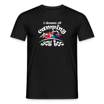Je rêve de vous camper aussi, j’adore le camping. - T-shirt homme - noir - Devant - AI Model Male 178 light (178cm)