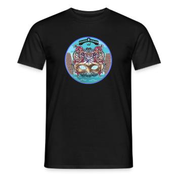 Venise, Italie - T-shirt homme - noir - Devant - AI Model Male 178 light (178cm)