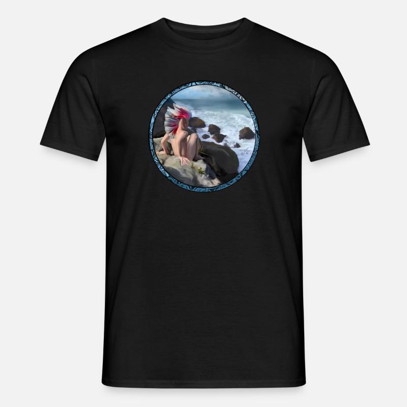 Wassermann - Männer T-Shirt - Schwarz