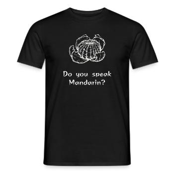 Mandarin - Chinese at it's best! - Men's T-Shirt - black - Front - AI Model Male 178 light (178cm)
