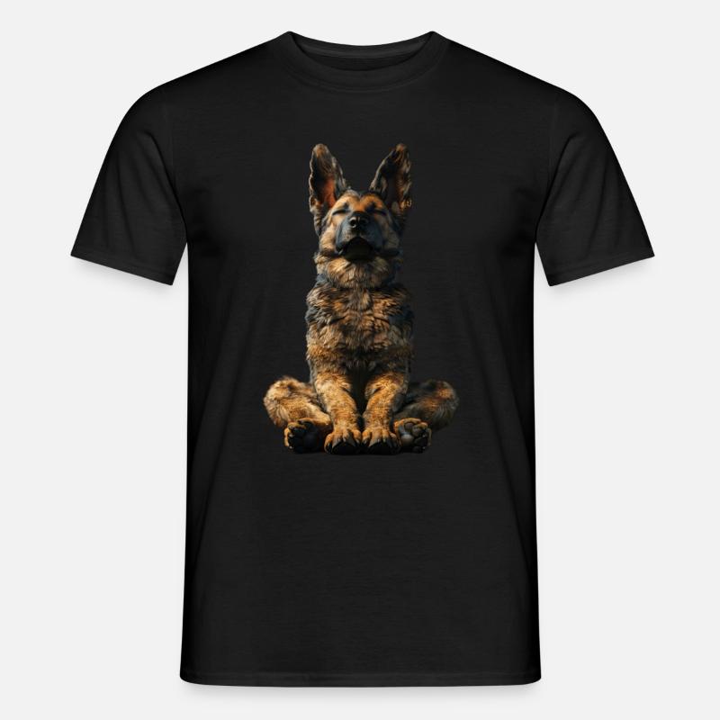 Schæferhund - Mænd T-shirt - sort