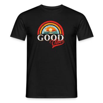 Bonnes - Vibes ! - T-shirt homme - noir - Devant - AI Model Male 178 light (178cm)
