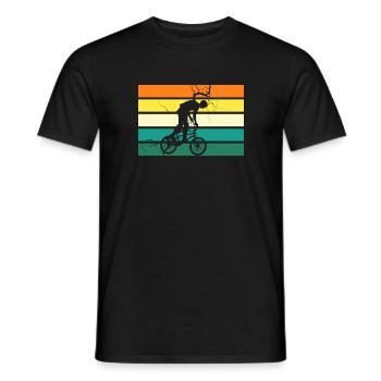 Vélo VTT - T-shirt homme - noir - Devant - AI Model Male 178 light (178cm)