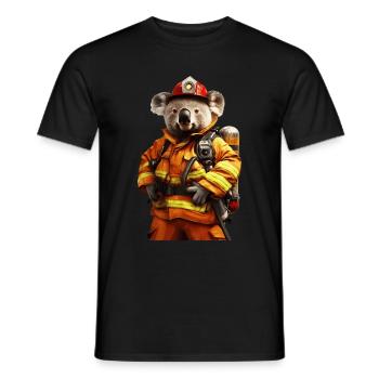 Koala - Männer T-Shirt - Schwarz - Vorne - AI Model Male 178 light (178cm)