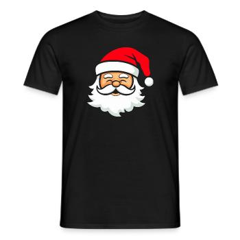 Weihnachtlicher Santa - Männer T-Shirt - Schwarz - Vorne - AI Model Male 178 light (178cm)