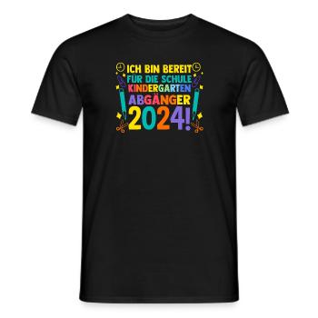 10th Grade School Child Back to School Kindergarten Kita - Men's T-Shirt - black - Front - AI Model Male 178 light (178cm)